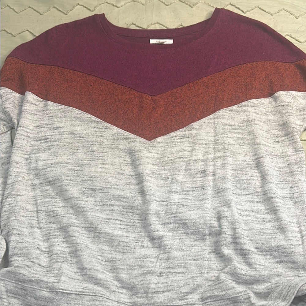 Maurices Burgundy Knit Top